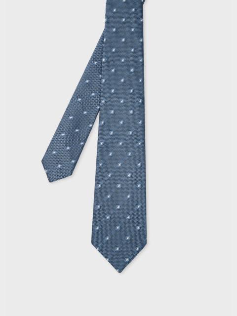 Paul Smith Blue Silk 'Dots' Tie