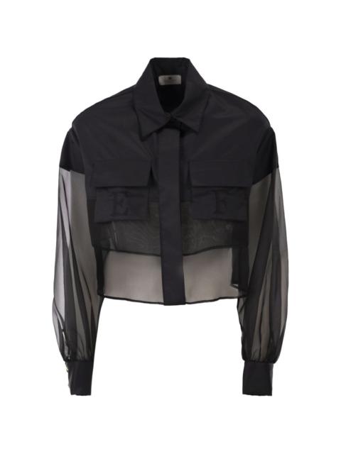 ELISABETTA FRANCHI EF monogram-embroidery shirt