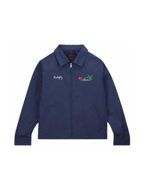 Jordan Nike Jordan Pro x Solefly Coaches Jacket Midnight Navy/Fossil