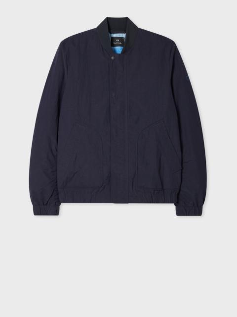 Paul Smith Navy Cotton-Blend Bomber Jacket