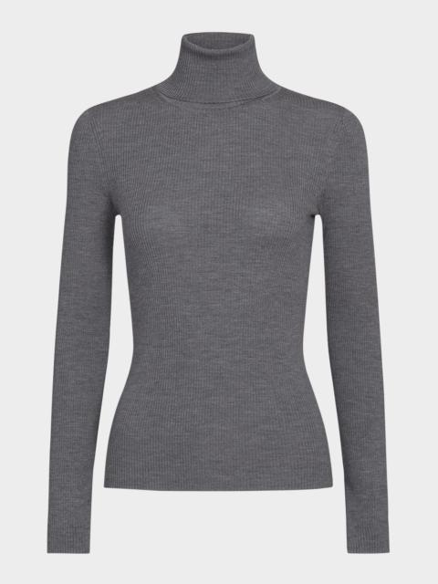 TWP Rib-Knit Wool Turtleneck Sweater