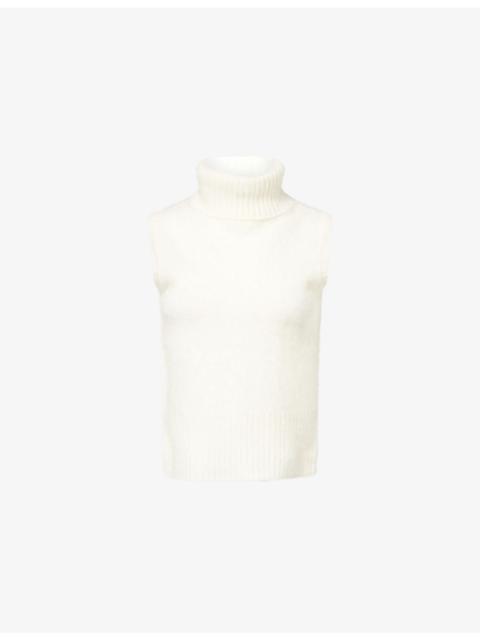 VERONICA BEARD Mazzy Turtleneck Cashmere Top