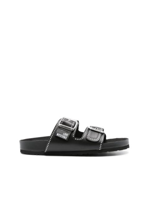 stud-embellished buckled sandals
