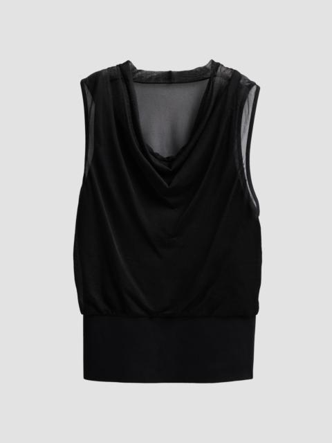 SIMKHAI Women's Cara Cowlneck Tank - Black