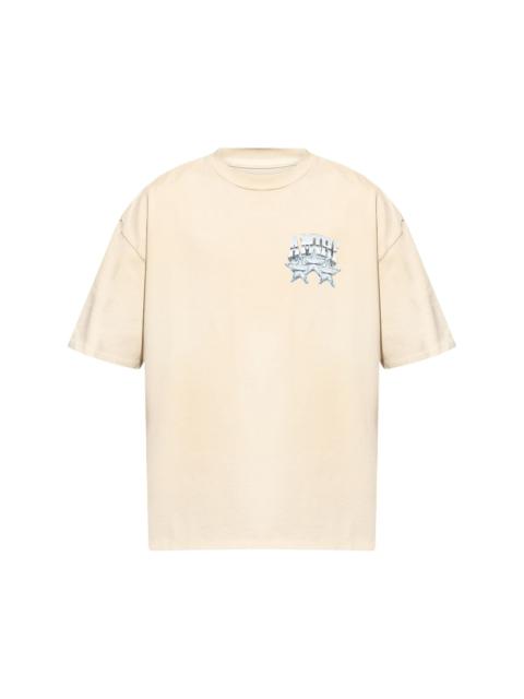 【関税込み】Solid Homme ホワイト 'Pastoral Fantasy' Tシャツ SOLID HOMME White 'Pastoral Fantasy' T-shirt | REVERSIBLE