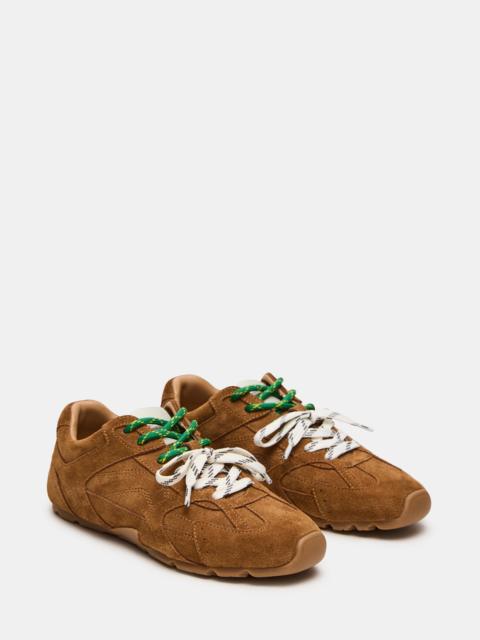 STEVE MADDEN AZIEL SNEAKER & POM SHOE CHARM BROWN/MULTI BUNDLE