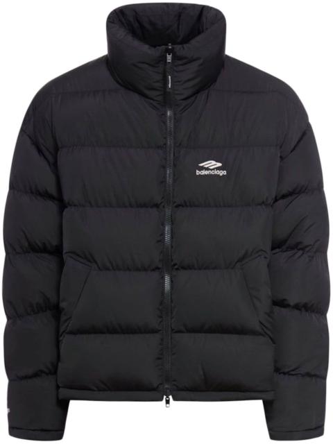 BALENCIAGA embroidered-logo puffer jacket