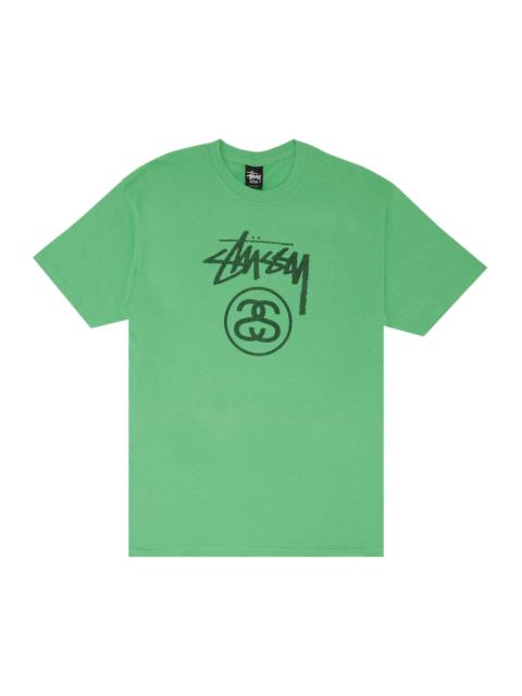 Stussy Stock Tone Logo Tee 'Tone Green'