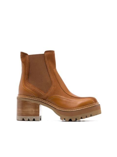 See by Chloé 70mm chunky leather boots