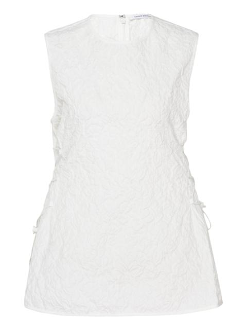 CECILIE BAHNSEN Floratini Matelassé Sleeveless Top