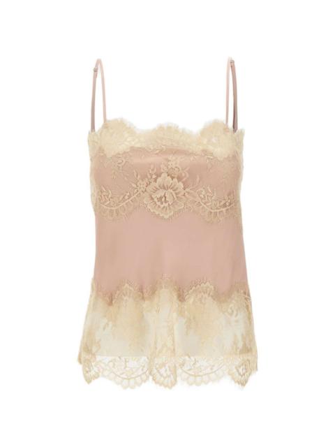 HERSKIND Linnea lace scalloped-hem top