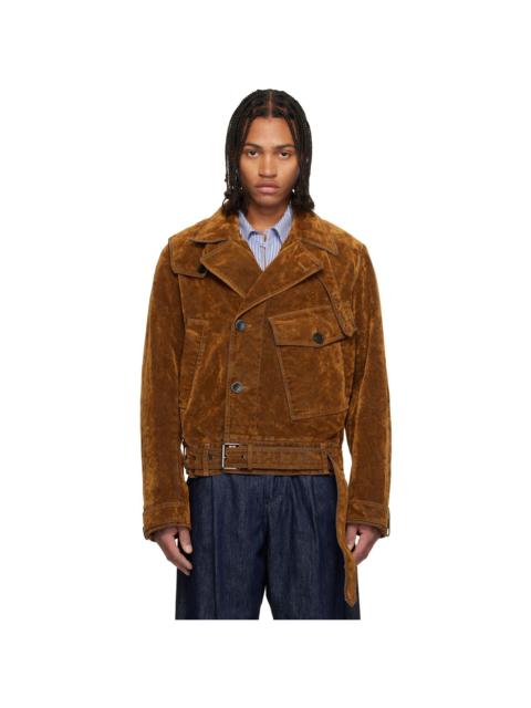 Dries Van Noten Brown Velvet Jacket