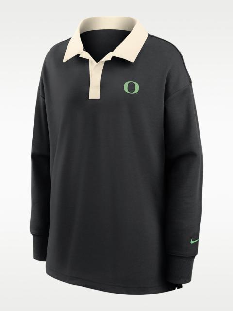 Nike Oregon Academic Women's Nike Dri-FIT Oversized Long-Sleeve Polo