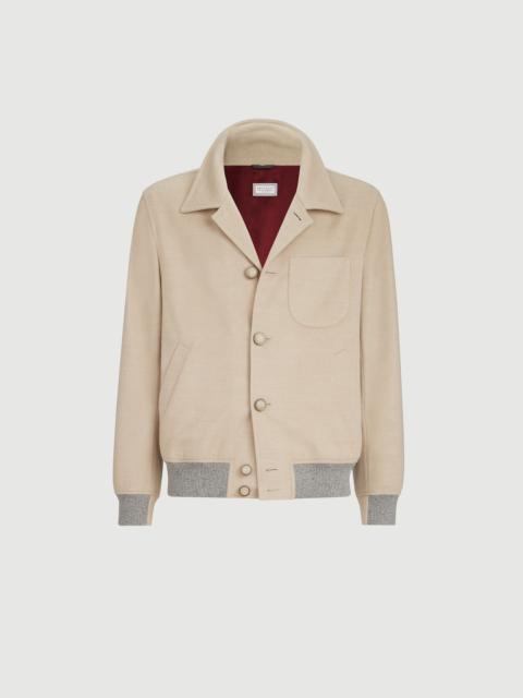 Brunello Cucinelli Lightweight virgin wool cloth outerwear jacket