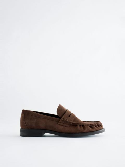 & Other Stories Split Suede Penny Loafers
