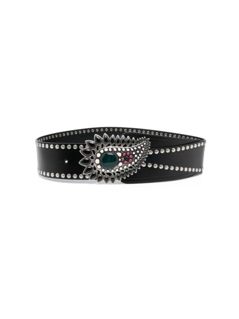 Isabel Marant gem-embellished leather belt