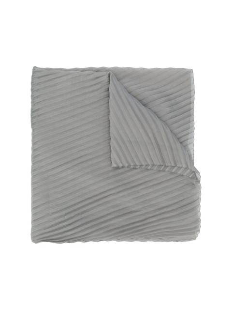 EMPORIO ARMANI pleated oversized scarf