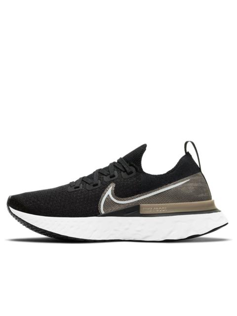 Nike (WMNS) Nike React Infinity Run Flyknit Premium 'Black Metallic Gold Silk' CZ2861-001