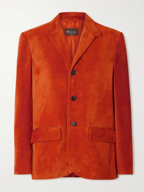 Loro Piana Norick Paneled Suede Blazer