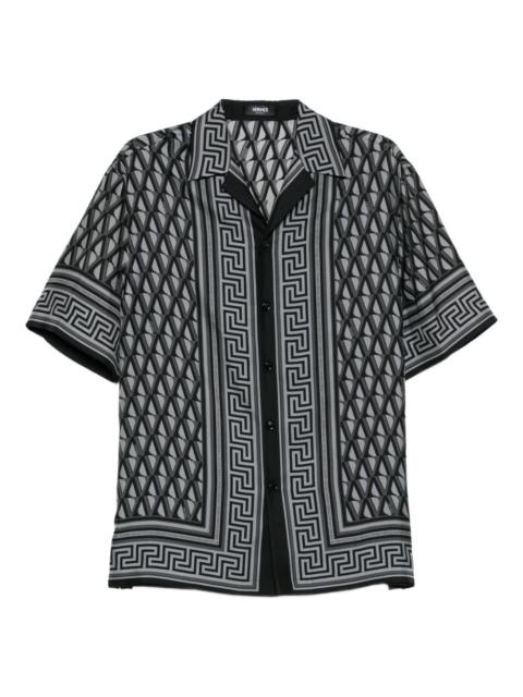 VERSACE V-Greca printed shirt