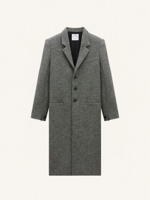 courrèges ZIPPED SLEEVES CAVIAR TAILORED COAT