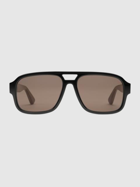 GUCCI Aviator frame sunglasses