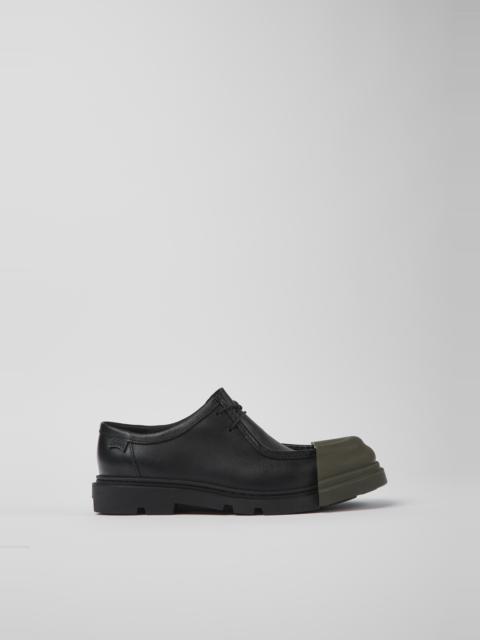CAMPER Junction Black responsibly raised leather shoes for women