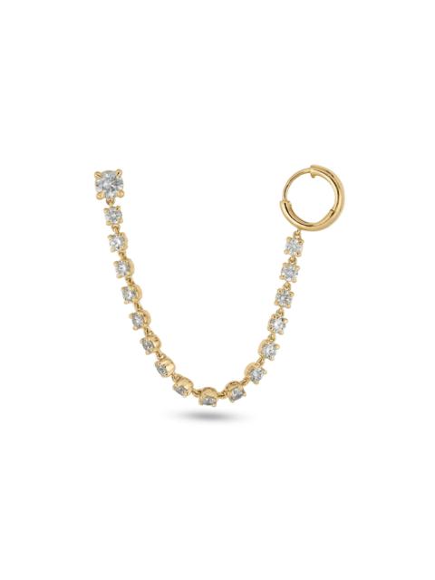 STONE AND STRAND LAB-Created Diamond Single Connector Earring