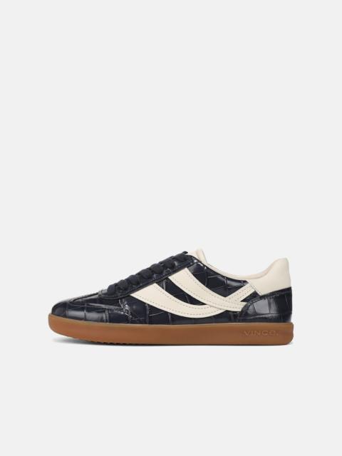Vince Oasis Croc-Embossed Leather Sneaker