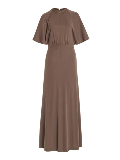 TOTEME Fluid-Sleeve Jersey Maxi Dress grey
