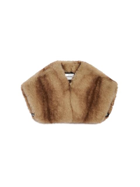 APPARIS Devin Faux Mink Fur Shrug