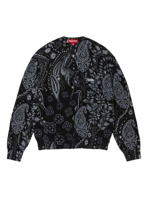 Supreme Supreme Printed Paisley Sweater 'Black' | REVERSIBLE Supreme Supreme Printed Paisley Sweater 'Black' | REVERSIBLE