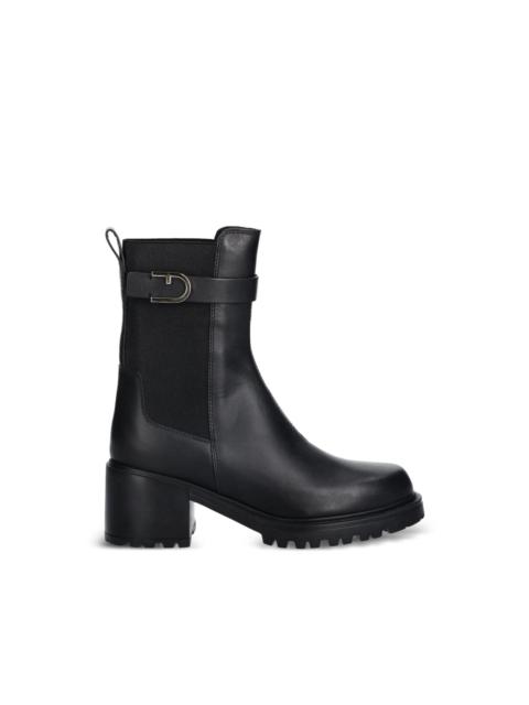 FURLA buckle strap boots