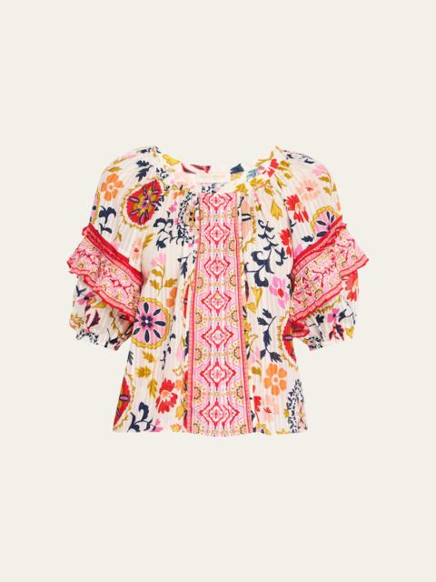 RAMY BROOK Rebeca Scoop-Neck Blouse