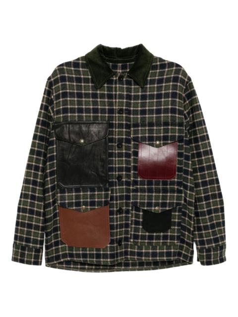Junya Watanabe MAN check patchwork jacket