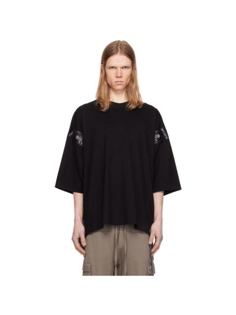 MASTERMIND WORLD Black Boxy Fit Label T-shirt
