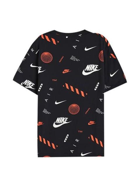 Nike Nike Street Full Print Logo Short Sleeve Black CT6545-010