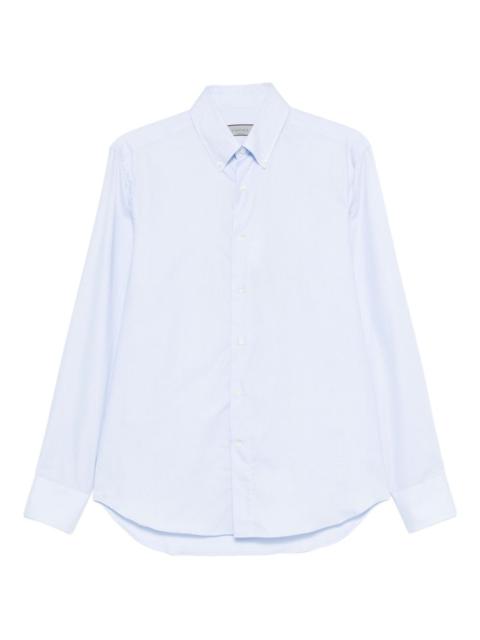 Canali checked-pattern shirt