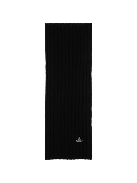 Vivienne Westwood Black Cashmere Scarf