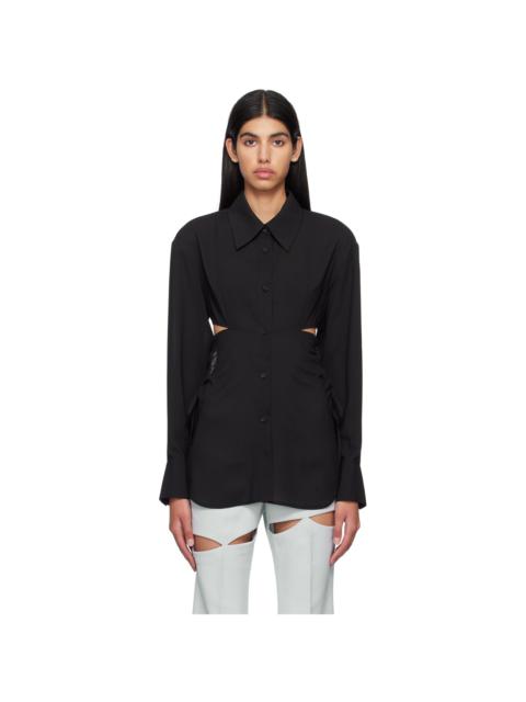 JKOO Black Cutout Shirt