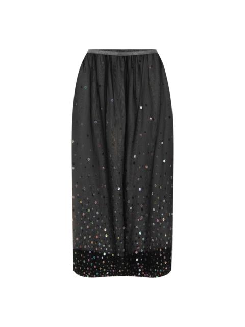 ALÉMAIS Ginger Embellished Silk Skirt