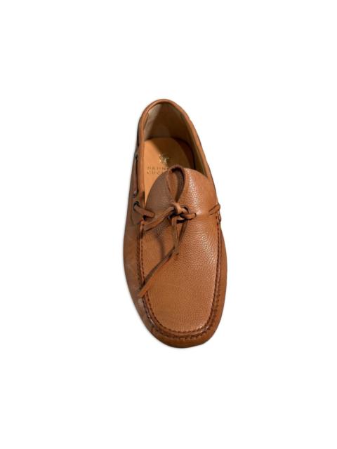 Brunello Cucinelli tie-detail boat shoes