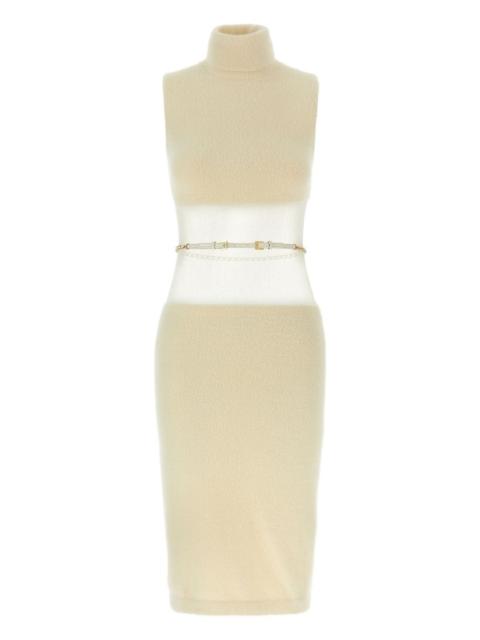 ELISABETTA FRANCHI turtleneck midi dress