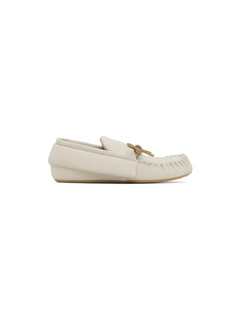Off-White Suede Moc Loafers