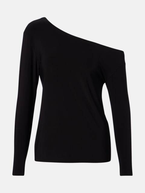NORMA KAMALI Drop one-shoulder jersey top