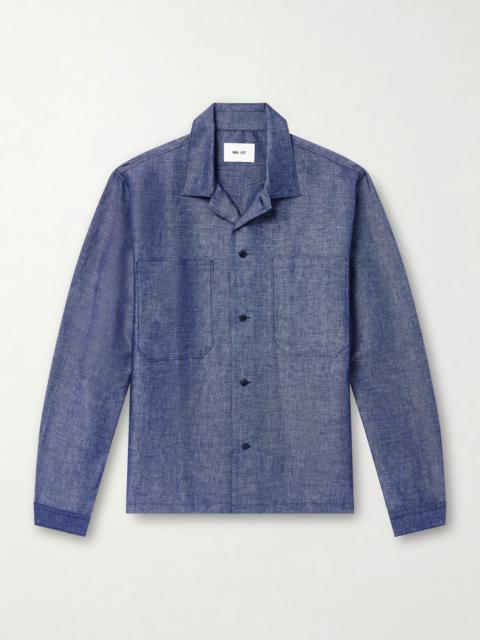 NN07 Rob Cotton And Linen-Blend Chambray Shirt