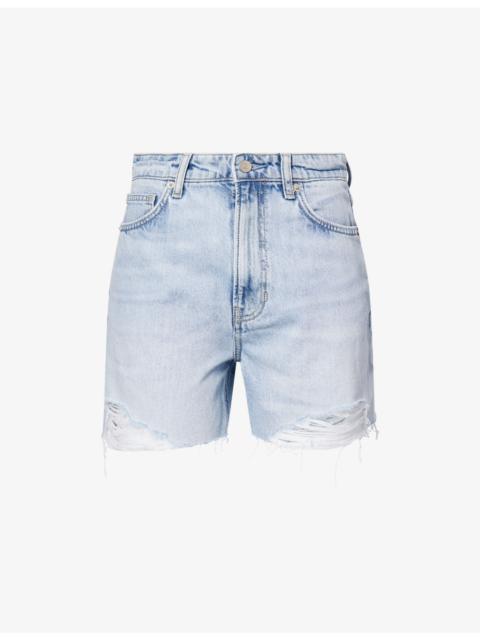 Reformation Saige High-Rise Denim Shorts