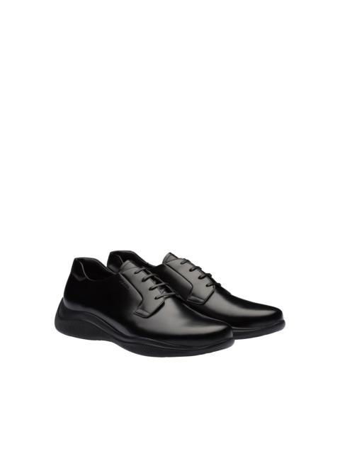 Prada Toblach Brushed Leather Sneakers