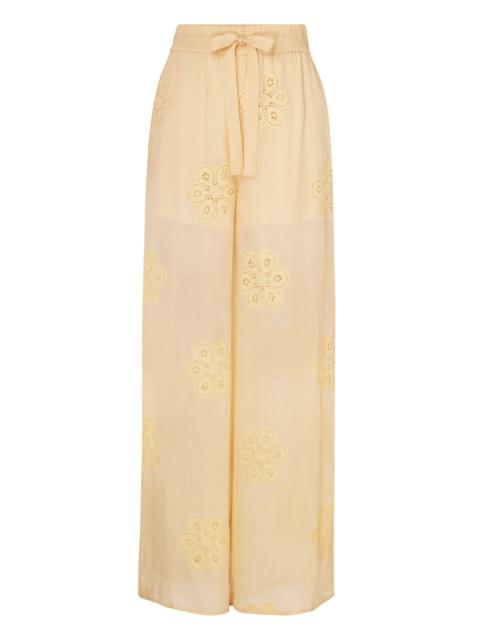 Zimmermann ACADIAN EMBROIDERED PANT