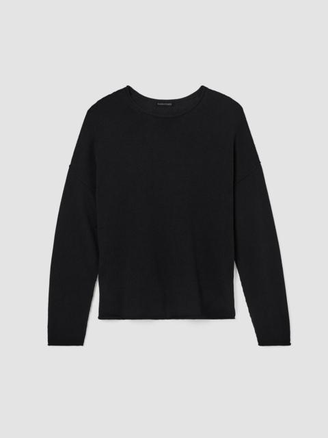 EILEEN FISHER Peruvian Cotton Blend Crew Neck Top